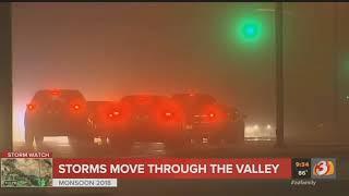 VIDEO: Tempe Scottsdale get rain from monsoon storm