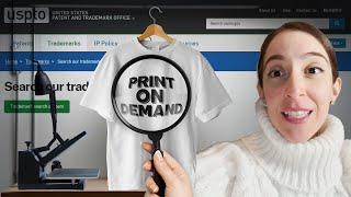 PRINT-ON-DEMAND TRADEMARK SEARCH CHECK (TRADEMARK LAWYER DOES A SEARCH) USPTO tutorial