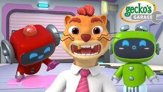 Weasel Babysits The Messy Mechs | Gecko's Garage | Trucks For Children | Cartoons For Kids