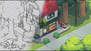 Bakery in the wood  | Aseprite Pixelart Speed Paint [025]