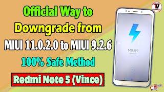 Install MIUI 9 | Downgrade from MIUI 11 to MIUI 9 Without Brick for Redmi Note 5/ Redmi 5 Plus Vince