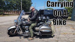 Methods of carry on a motorcycle