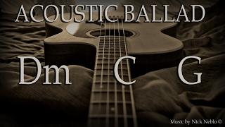 Emotional Acoustic Guitar Ballad Backing Track