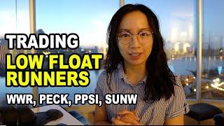 How to Trade Low Float Stock Runners- WWR, PECK, PSSI, VVPR Trading Recap