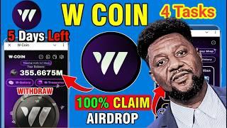 W Coin Airdrop Update