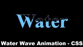 Water Wave animation using CSS Clip path property, CSS Tutorial, CSS animation, Cyber Warriors