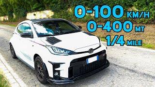 Tuned GR Yaris *FAST* Acceleration Test 0-100 / 400m 1/4 mile