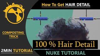 Nuke Advanced Technique Tutorial || How To Restore Hair Detail || Divide Multiply Method