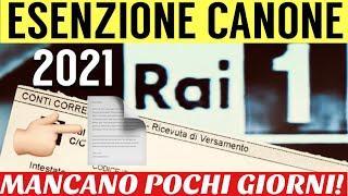 ESENZIONE CANONE RAI 2021 ️  MANCANO POCHI GIORNI PER RICHIEDERLA! Ecco COME FARE 