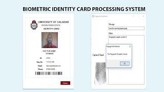 Biometric Identity Card Processing System in C# Source Code