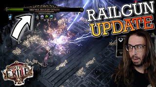 Railgun Mercenary Build Update! Level 82 Clearing & Bossing | Path of Exile 2