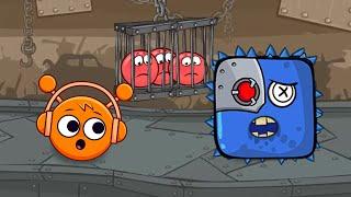 Red Ball 4 | Sprunki Oren Ball Vs Squid Game Box & Rainbow Friends In Factory