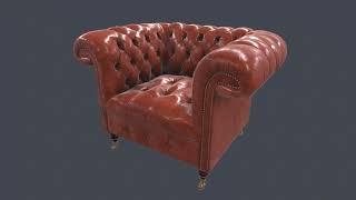 Divani Chester nuovi regency 3D lowpoly Sofa