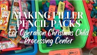 What’s In My OCC Filler Pencil Packs & How Much Did They Cost? Operation Christmas Child 2023