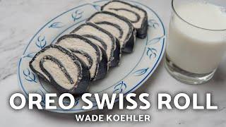 Oreo Swiss Roll - Easy 4 Ingredients No-Bake Dessert