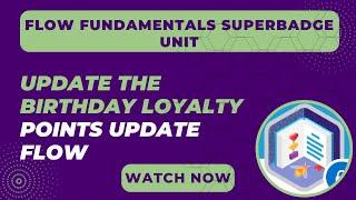 Update the Birthday Loyalty Points Update Flow | Flow Fundamentals Superbadge Unit