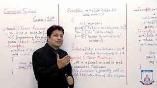 Class 10 - Computer Studies - Chapter 2 - Lecture 2 - Scanf() & getch() Input - Allied Schools