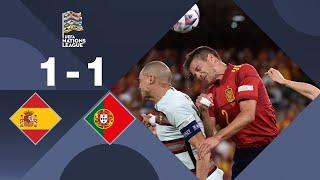 Spain vs Portugal 1 - 1 Highlights | Nations League