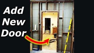 How To Add A Door Frame To A Stud Wall DIY