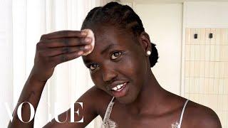 Model Adut Akech's 5-Minute Bedtime Routine for Glowing Skin | Beauty Secrets | Vogue