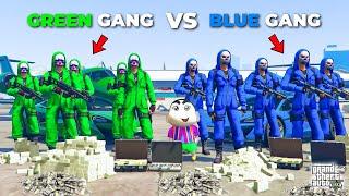 Green Gang Vs Blue Gang Meetup With Franklin And Shin-Chan In GTA 5 | Kashyap Era #gta #gaming