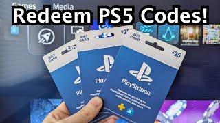 PS5 / PS5 Slim  - How to Redeem Codes!