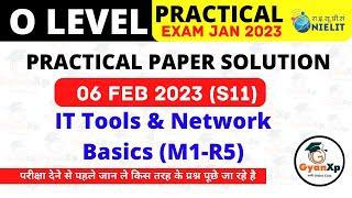 O Level Practical Paper Solution Exam JAN 2023 || IT Tools  (M1-R5) Practical Paper || GyanXp