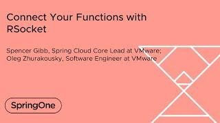 Connect Your Functions with RSocket