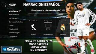 EL MEJOR FIFA 14 MOD FC 25 ANDROID MODO CARRERA, FICHAJES Y KITS 24-25, NUEVO MENU, MEJORES GRAFICOS