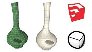 Organic Vase design Modeling in SketchUp  - TutorialsUp