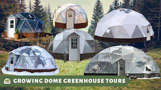 Virtual Tours of 6 Sizes of Growing Dome Greenhouses