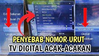 NOMOR URUT TV DIGITAL ACAK-ACAKAN,INI PENYEBAB NYA DI JAMIN  BERHASIL 