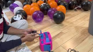 Simple / Easy way to tie a balloon knot on the electric balloon pump