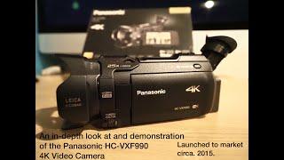 Panasonic HC-VXF990.  4K Ultra HD Video camera