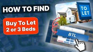 ️ How To Find BTL 2 or 3 Beds DEALS | Property Filter