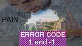 Minecraft error code 1 und -1 fix bei forge 1.18 (und alle anderen) german
