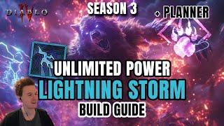 UNLIMITED POWER! Lightning Storm Druid Build Guide for Season 3 Diablo 4