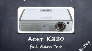 Acer K330 projector Video Test / Best Mobile Cinema By DustinDep