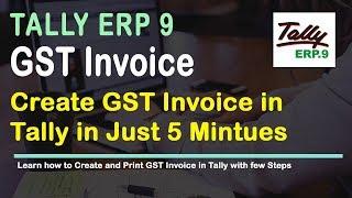 How to Create GST Sales Invoice in Tally Automatically