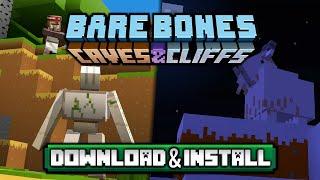 Bare Bones Texture Pack 1.17 / 1.17.1 Download & Install Tutorial