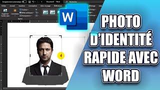 VOICI COMMENT FAIRE SA PROPRE PHOTO D’IDENTITÉ RAPIDEMENT AVEC WORD A LA MAISON.