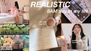 A DAY IN MY LIFE  welcoming fall, restocking groceries, productice & cozy morning ￼