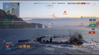 World of Warships Legends PS4 / V-25 / Gameplay