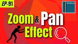 Zoom & Pan Effect | Shotcut Free video Editor Tutorials | Ep-91