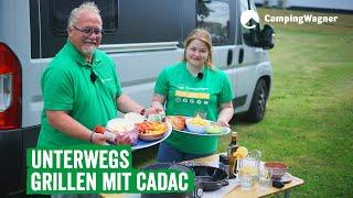 Unterwegs grillen mit CADAC | Safari Chef 30 Compact Lite Kartuschengrill mit Camping Wagner