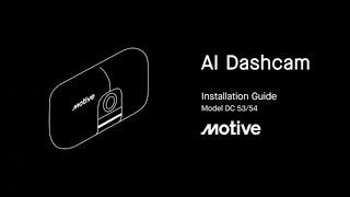 How to install your Motive AI Dashcam.