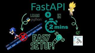 Python FastAPI Complete Set Up & Build  IN 2 MINUTES [Fix UVICORN Error - ASGI app module main]