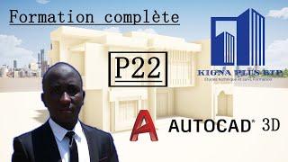 Autocad 3D: modelisation complete d'un duplex moderne P22