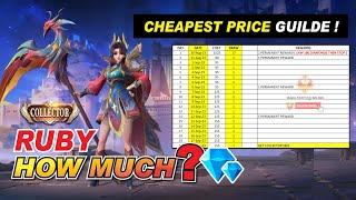 HOW MUCH  Ruby Prismatic Plume COLLECTOR SKIN Diamond Cost Guide | New Voiceline MLBB