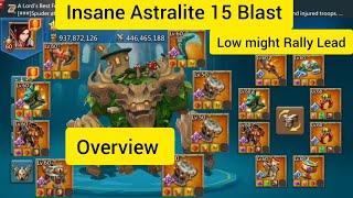 Low Might Rally Leader Account Overview Astralite Temp-15 || Lords Mobile